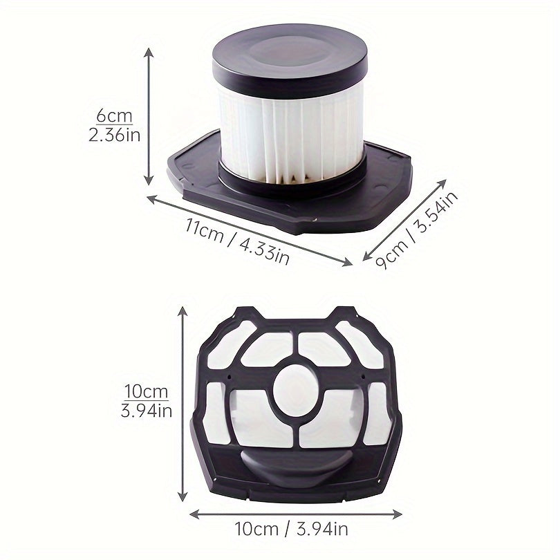 Replacement Front Filter for Robotic Vacuum Cleaner Durable Plastic Compatible with Handheld Vacuum