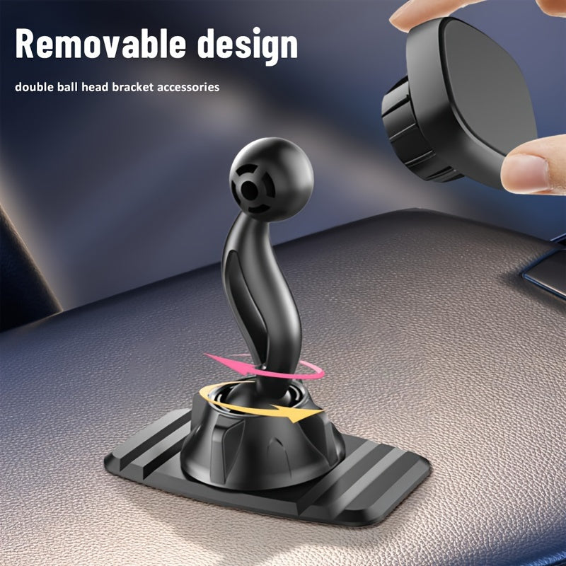 Universal 17mm Ball Head Car Phone Holder Silikon Suction Cup Magnitli Mount