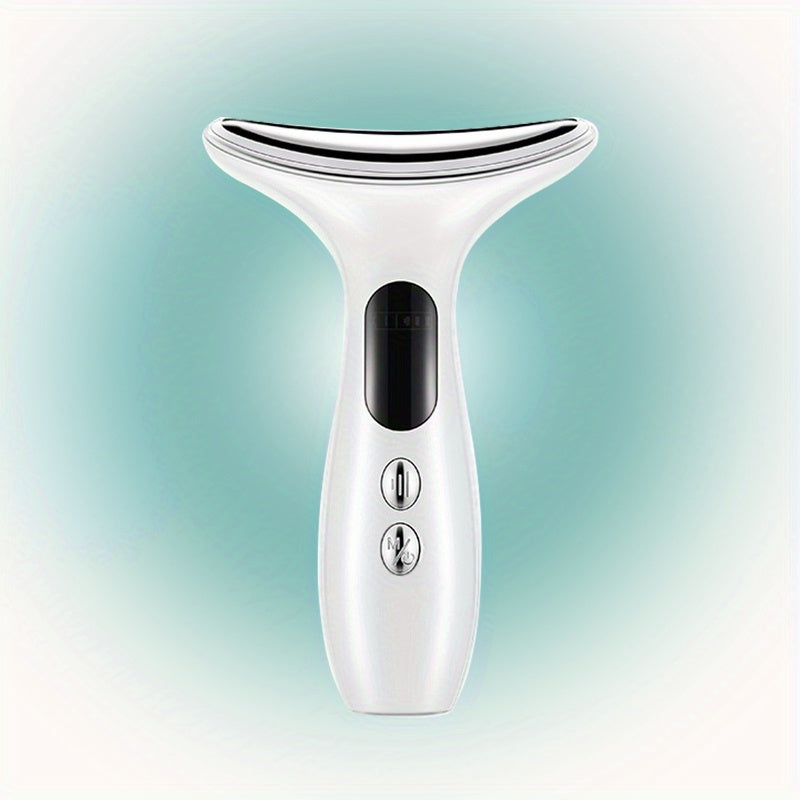 Facial Massager with LED Display USB Rechargeable Adjustable Intensity Multi-Functional Skincare Tool for Her