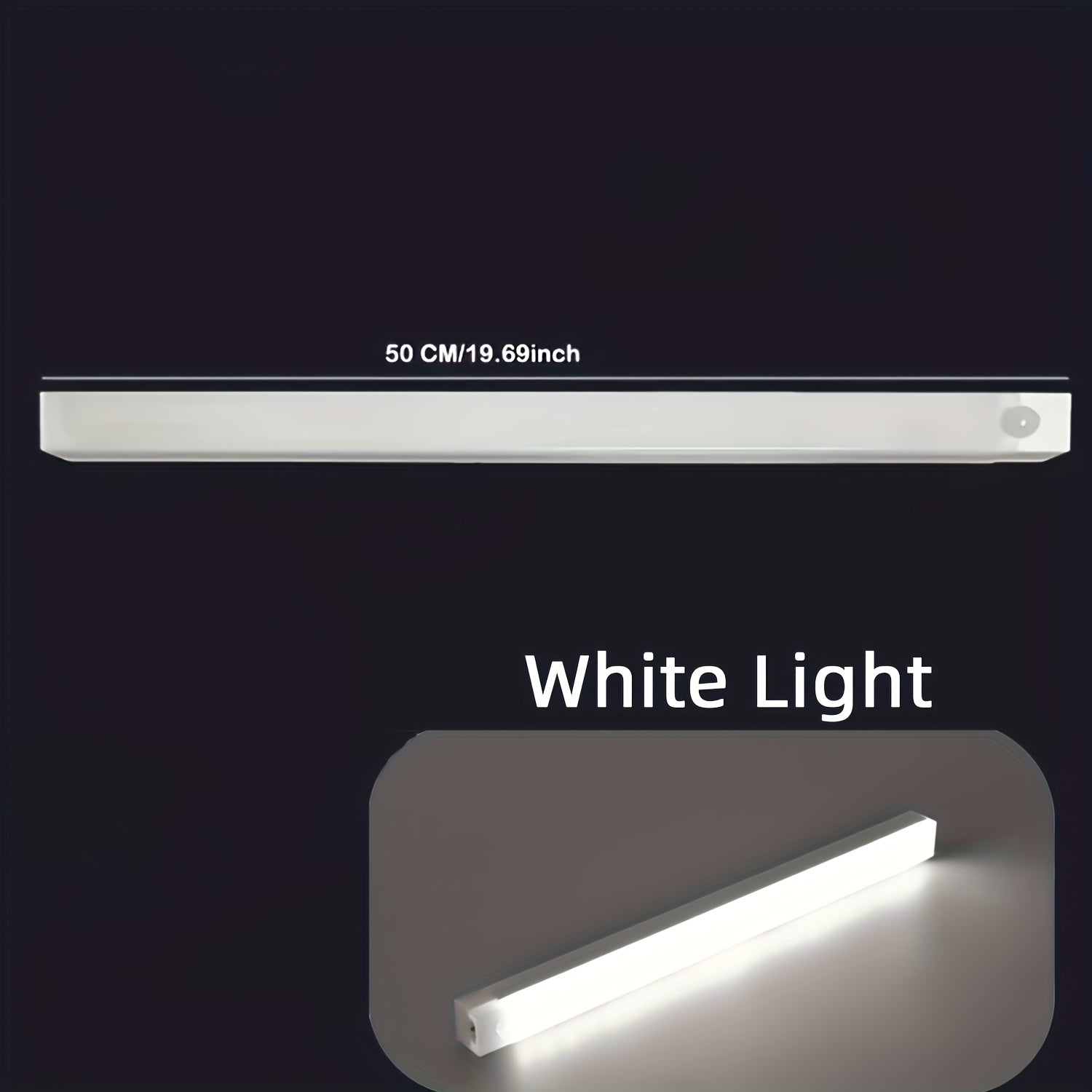 LED Human Sensing Light with Voice Control Ceiling Lamp Adjustable Brightness USB Rechargeable