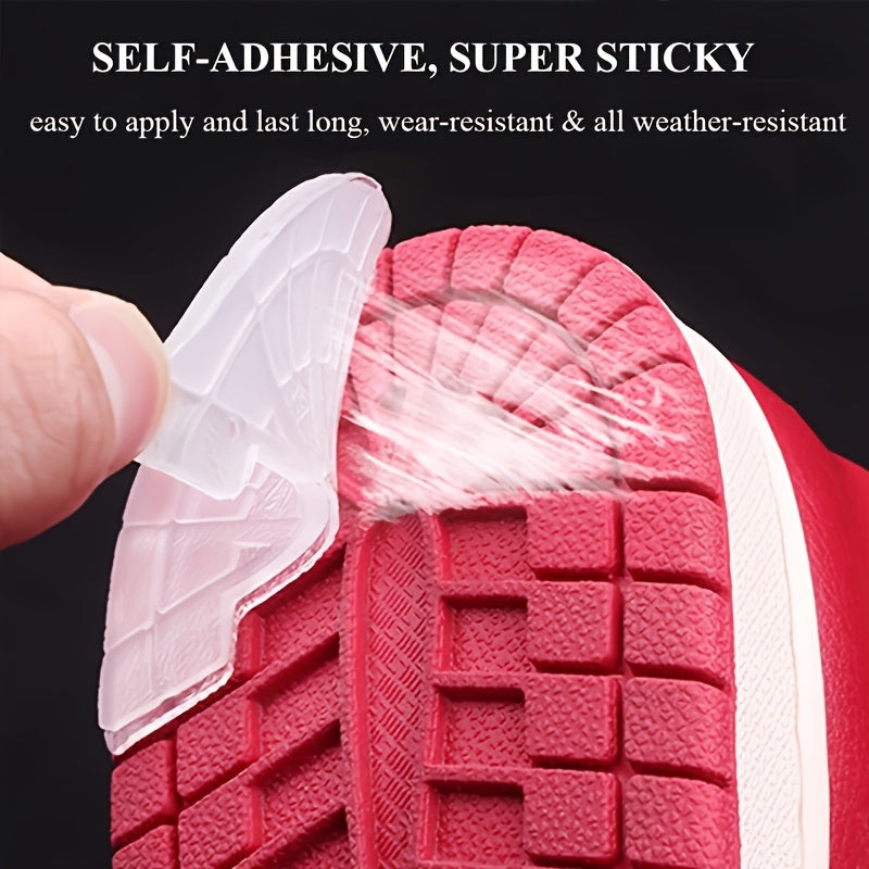 2PCS Anti-Slip Shoe Sole Patches Self-Adhesive Grip for Sneakers Outdoor Sports