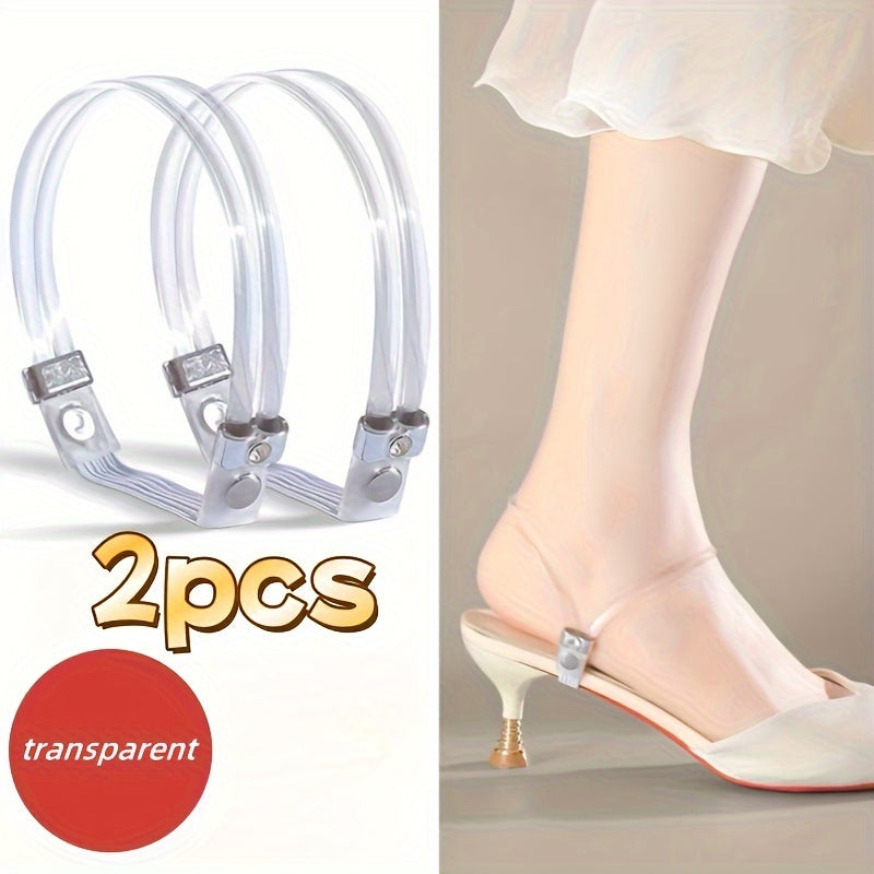 Women Rhinestone Elastic Shoe Straps - No-Tie, Non-Slip, Multi-Color