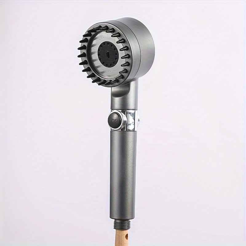 Cabezal de ducha de mano con modos de pulverización ajustables, filtro de masaje de plástico para baño