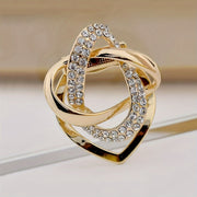 Set of 2 Stylish Scarf Clips Decorative Brooches for Shawls and Coats