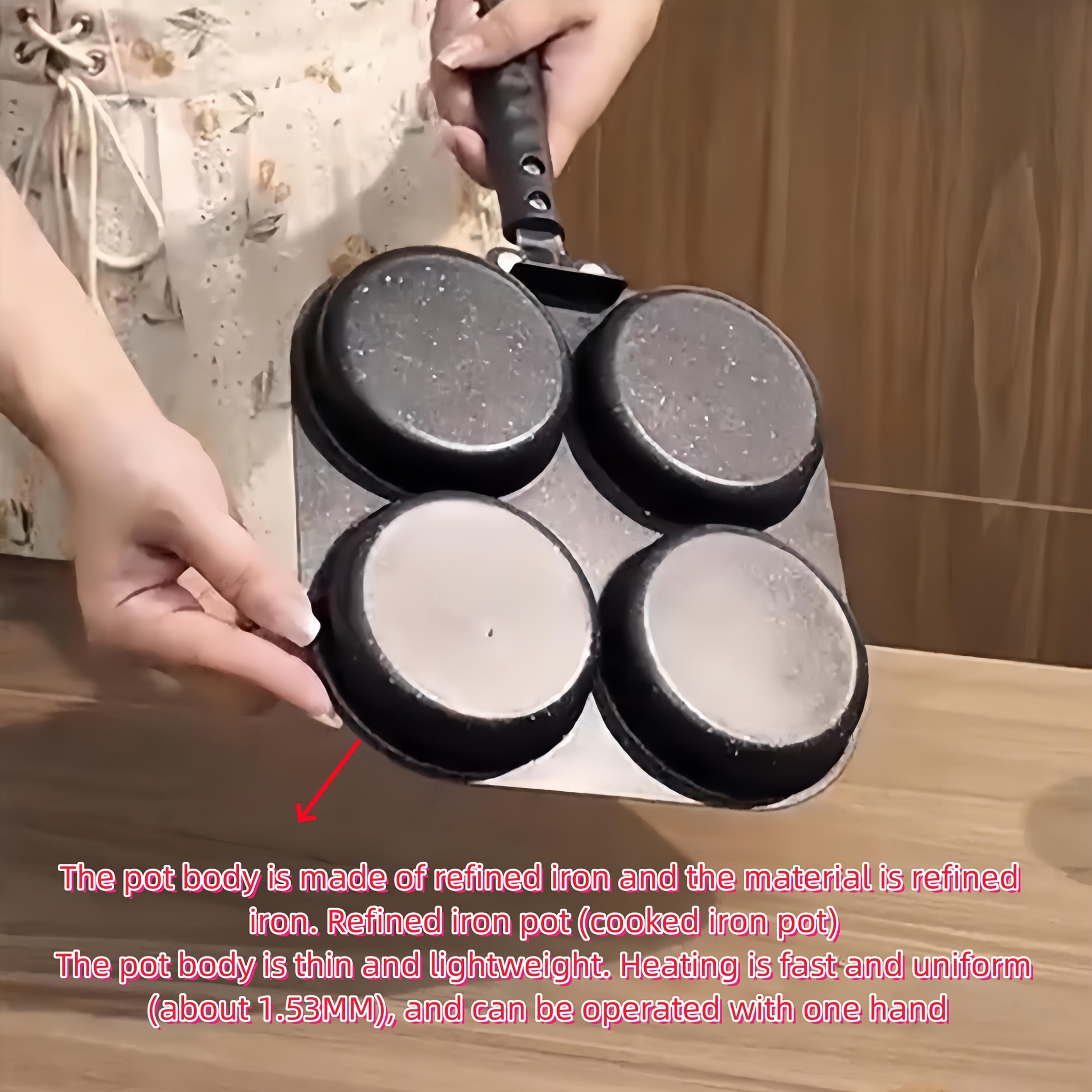 1 dona yopishmaydigan tuxum qovurish panasi gaz va elektr pechlar uchun, pancake va burgerlar uchun ideal