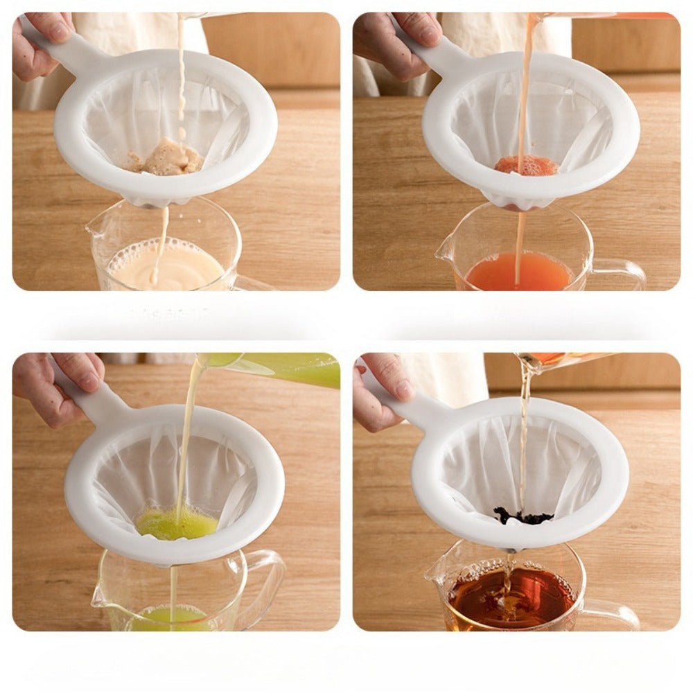 Bolsa reutilizable para leche de nueces unisex, filtro fino, paño de queso, colador de yogur