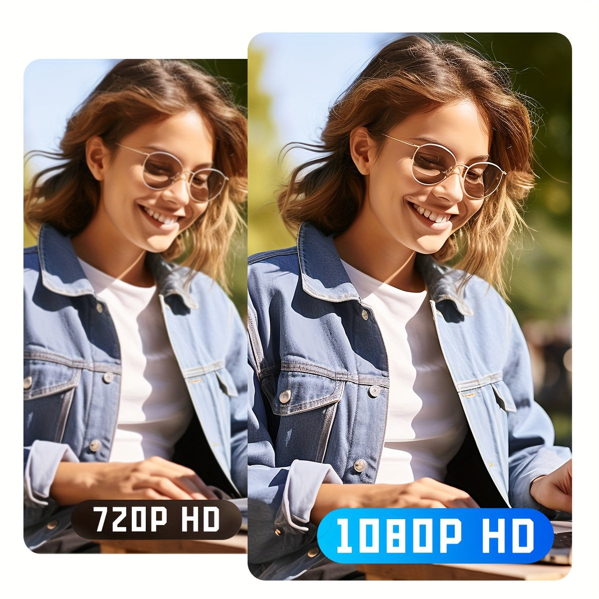 1080P HD Беспроводная охранная камера с полноцветным ночным видением, двусторонним звуком и оповещениями о движении