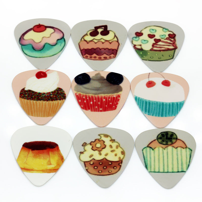 10 Colorful Cartoon Zombie Guitar Picks PVC 0.46/0.71/1.0mm for Acoustic Bass Ukulele