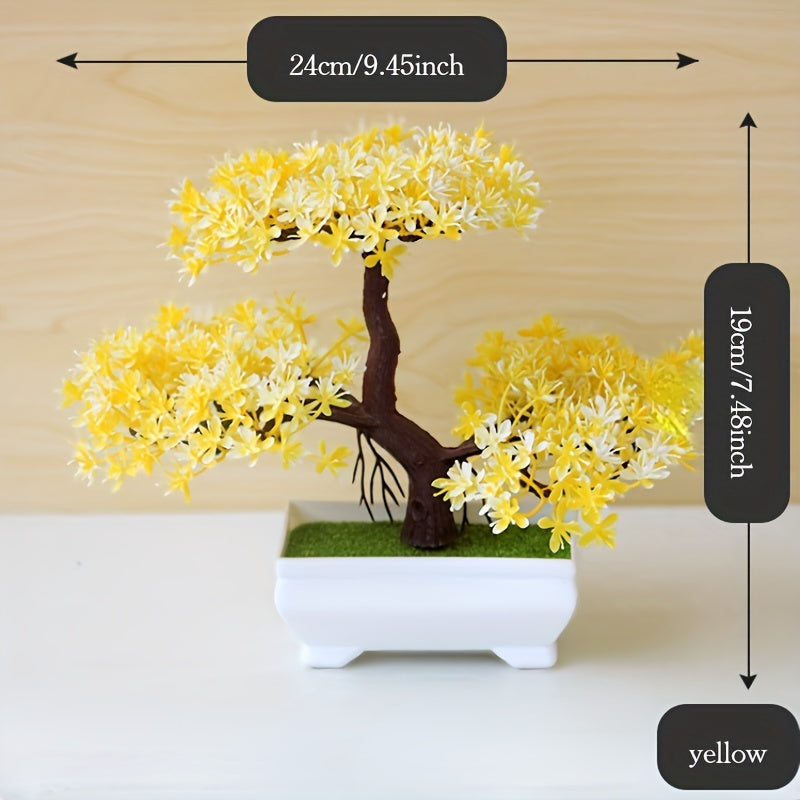 Artificial Bonsai Tree for Room Decor, Entryway, Desk, and Bookcase