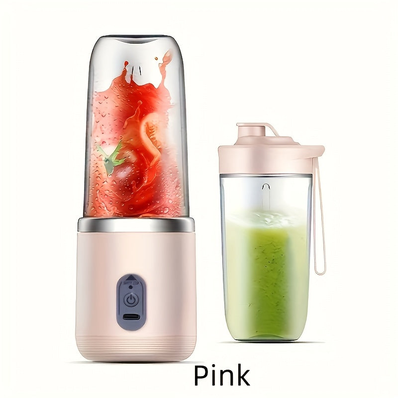 Rechargeable USB Blender with 2 Cups Food-Grade ABS Portable for Juices and Smoothies