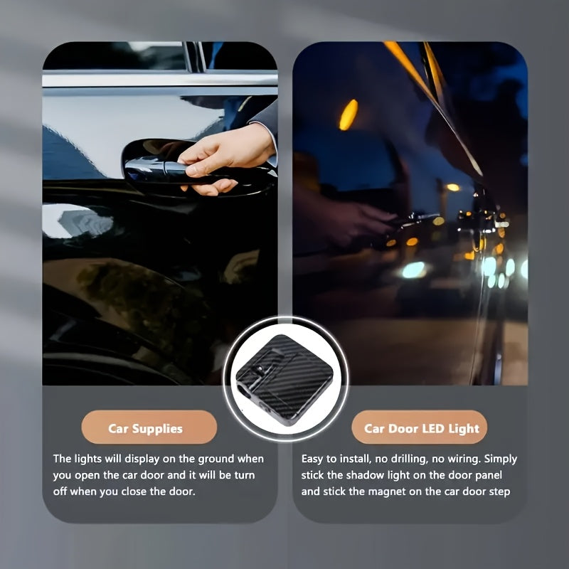 Car LED Welcome Light Kit for Cars SUVs Trucks Easy Install No Battery