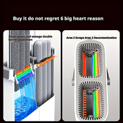 Yorqin toza uy uchun kerak bo'lgan hamma narsani bu to'plam bilan oling, unga 2 ta tekis mop, 4 ta mop mato va qulay kova kiradi. CP uslubi va kamalak rangli chizilgan dizayni bilan qo'lsiz yuvish flat mop tozalashni osonlashtiradi, uzun tutqich bilan esa
