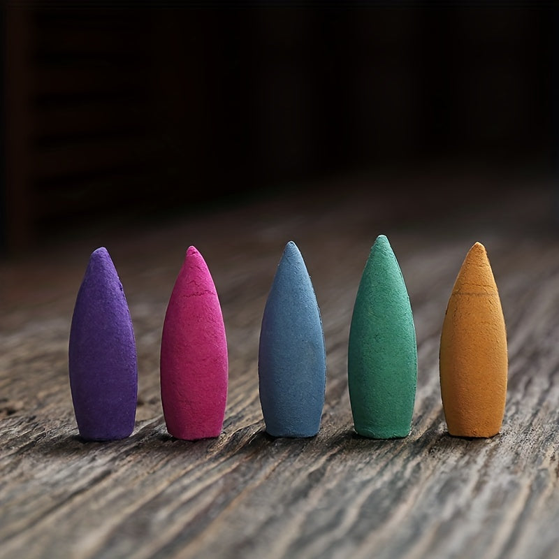 Tabiiy tutun trubkasi, atirgul, mugwort, sandal daraxti, jasmin va yashil choy hidlarining kombinatsiyasi bilan, tutun ushlagichi bilan birga. Meditatsiya va yoga uchun ideal, mukammal sovg'a qiladi.