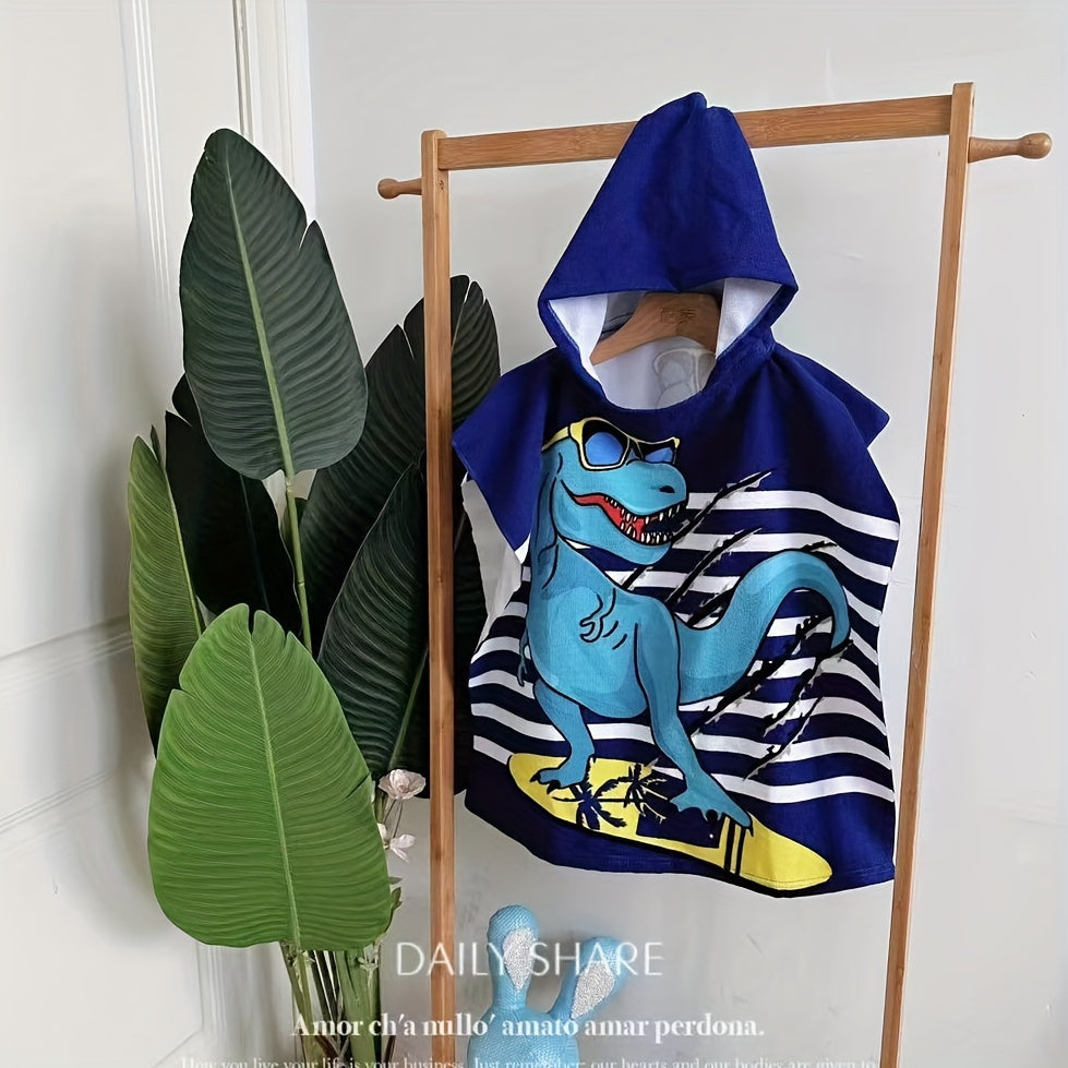 Toalla de baño para niños de microfibra con diseño de dibujos animados, de secado rápido y fácil de limpiar