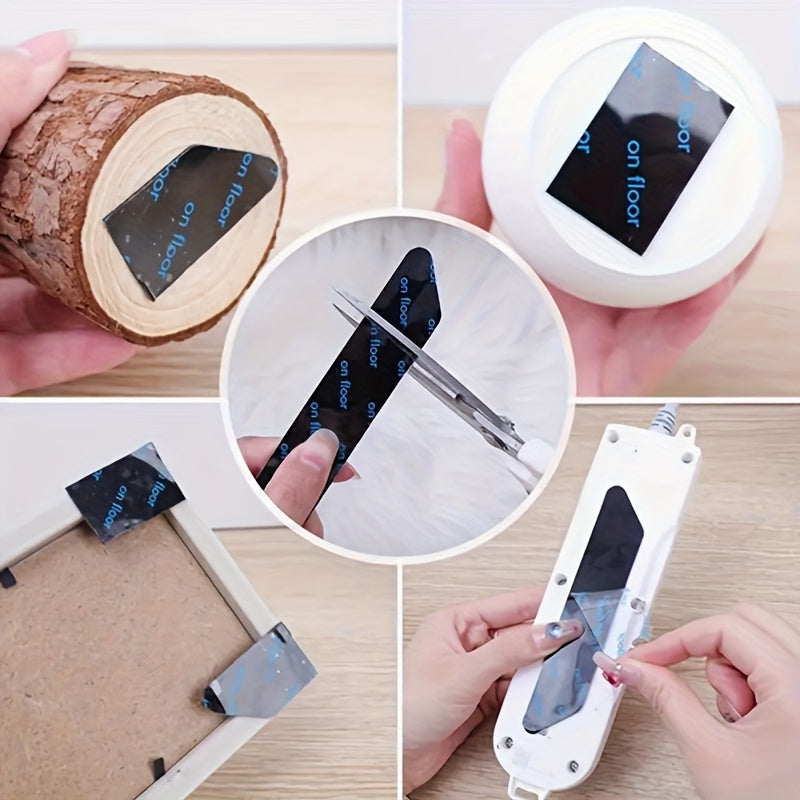 Set of 8 Washable Non-Slip Carpet Mats for Hardwood Floors Durable PET Material