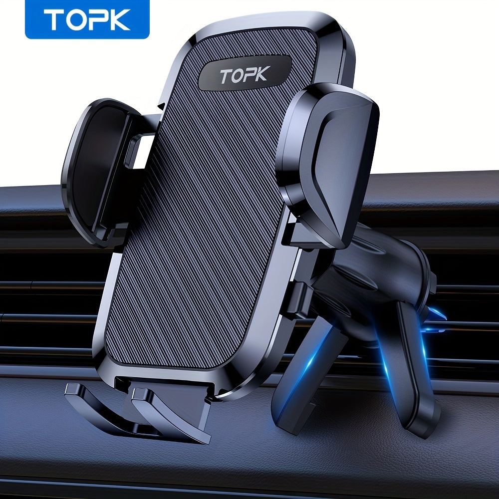 Soporte universal para teléfono de coche, resistente, de ABS, compatible con rejillas de ventilación, ajustable