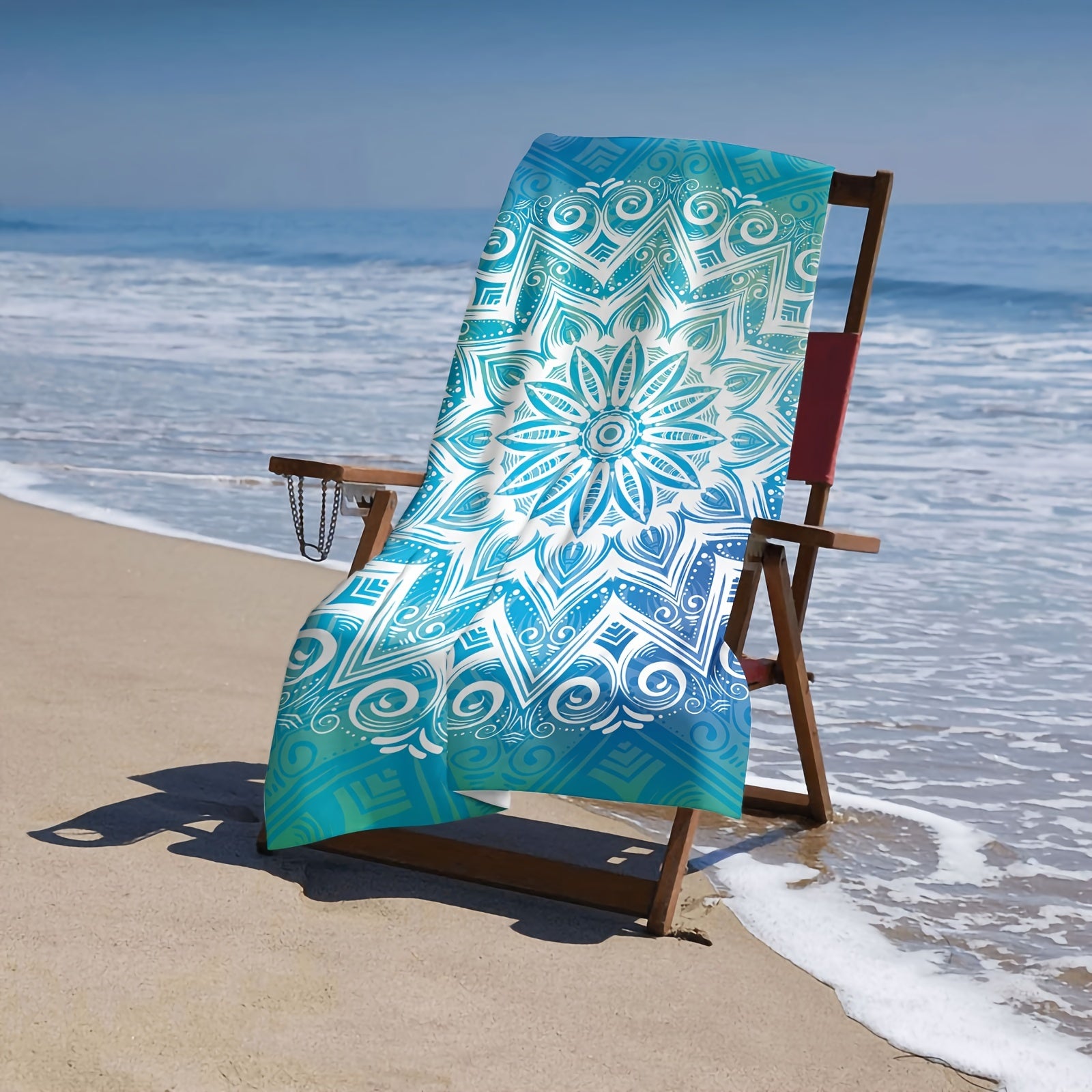 Mandala Pattern Large Quick-Drying Beach Towel for Pool Camping Travel