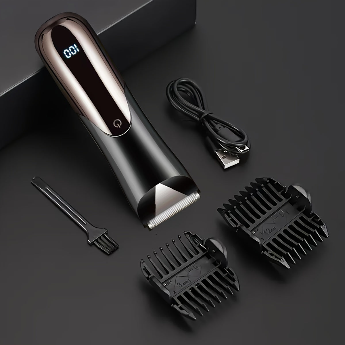 Multi-Functional Body Trimmer Ceramic Blade Beard Hair Intimate 14+ 500mAh USB