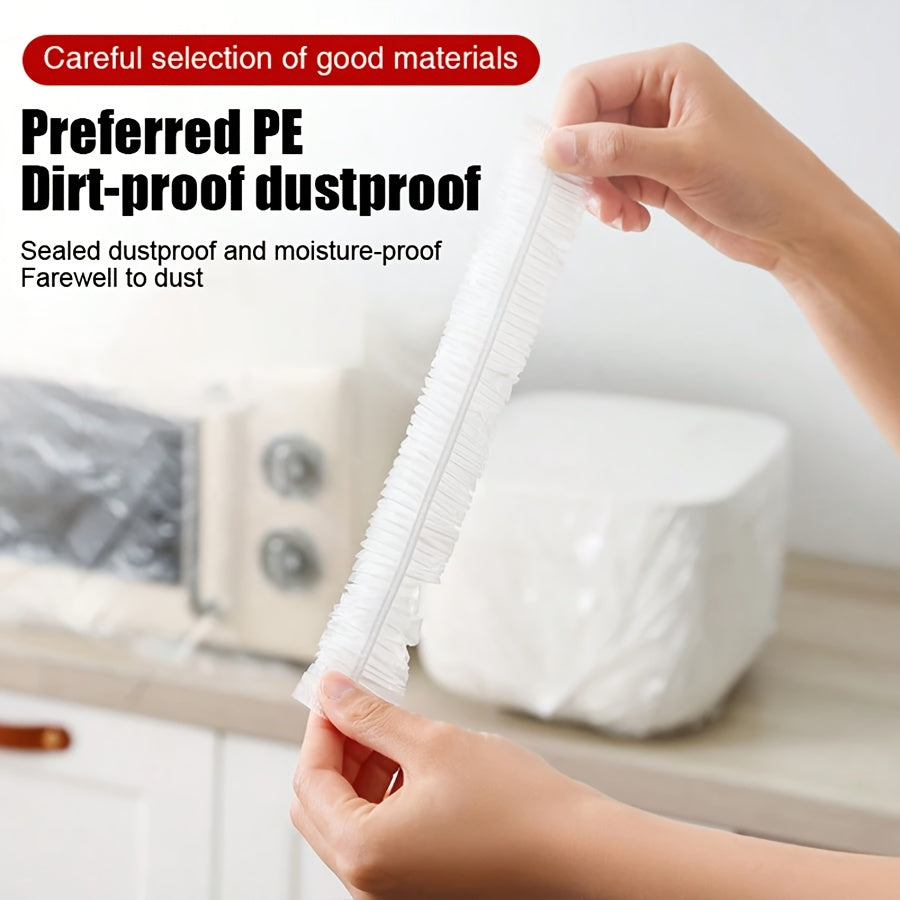 50pcs Disposable Plastic Dust Covers for Electrical Appliances Waterproof Rainproof Microwave and Electric Pot Protectors