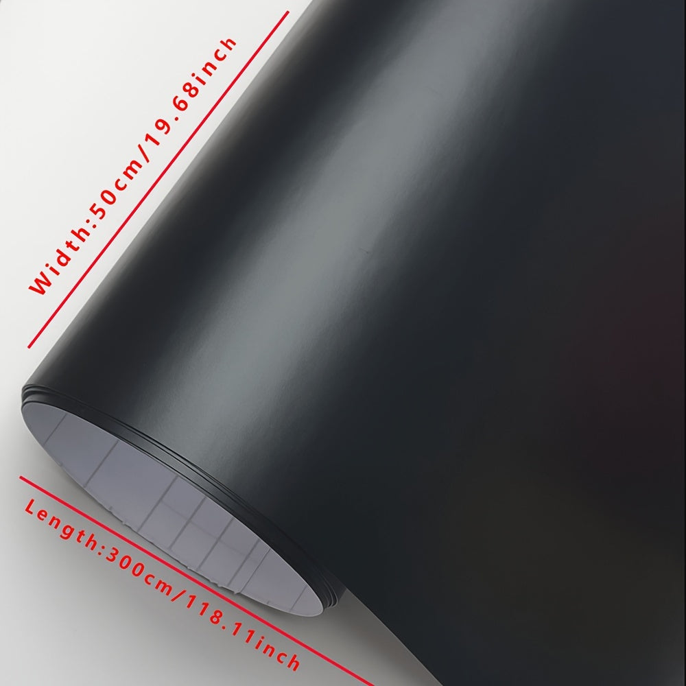 Qora mat va mato avtomobil qoplamasi vinil varaqasi 10/20/30/40/50cm×152cm Avto Dekor