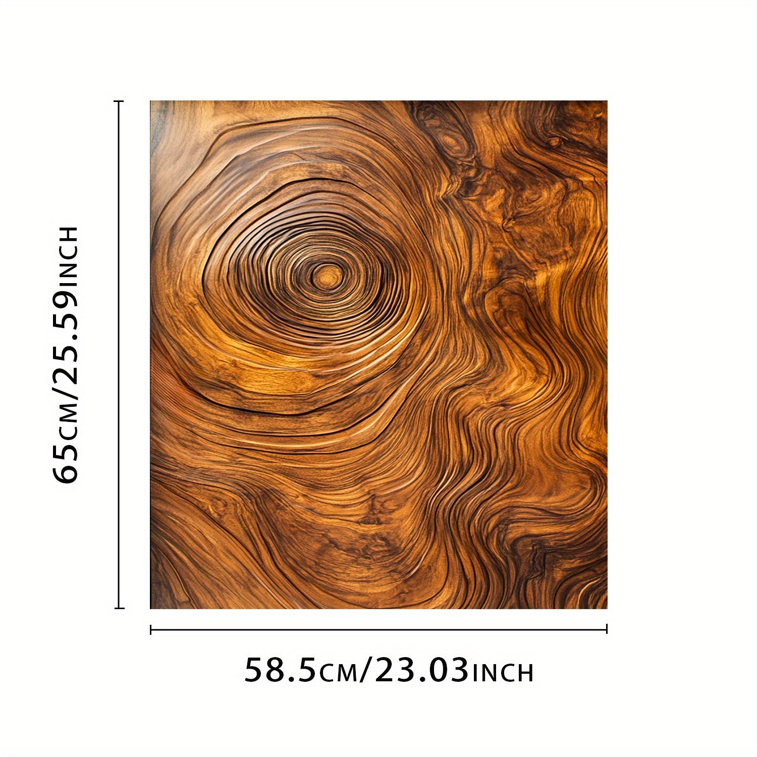 Tabiiy yog'och teksturasi magnitli muzlatgich eshigi qoplamasi, suv o'tkazmaydigan, issiqlikka chidamli, oson tozalanadi, 58.5x65 sm