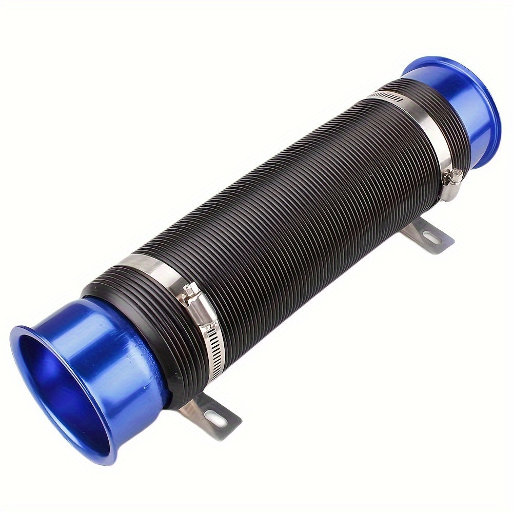 Flexible Aluminum Cold Air Intake Duct 76mm Red Filter Automotive Hose