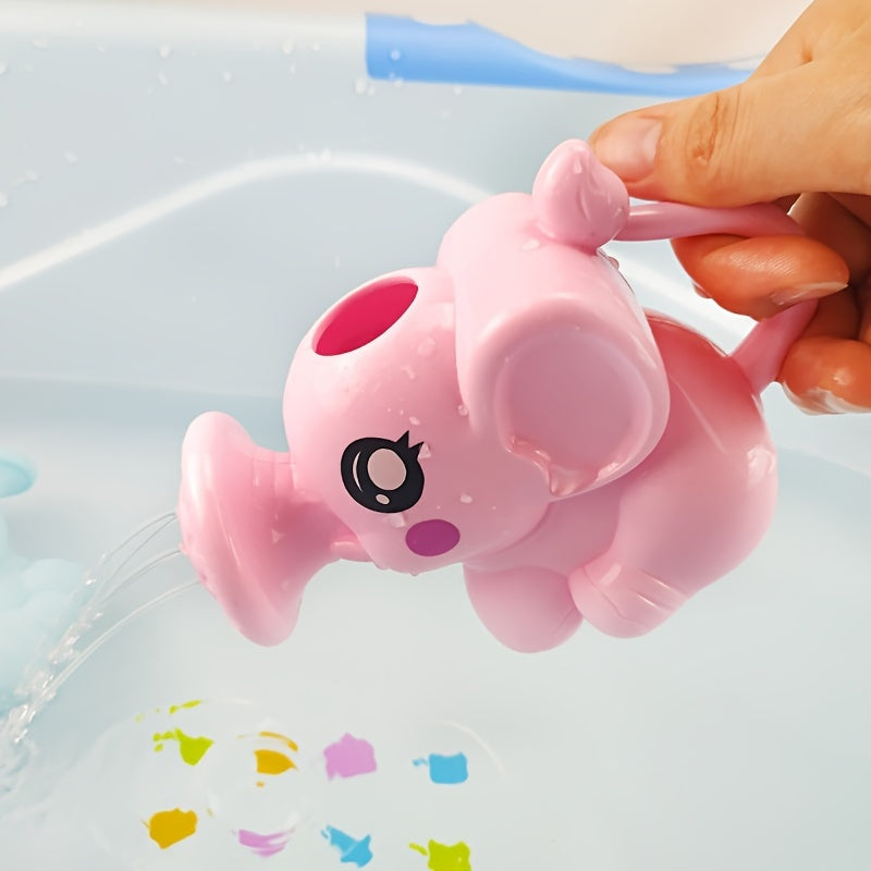 Interactive Elephant Bathtime Toy for Kids Safe Plastic Educational Bath Gift