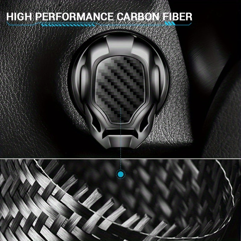 Universal Car Interior 3D Gold Engine Ignition Start Stop Button Sticker