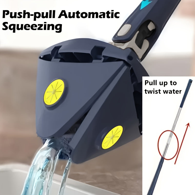 360 Degree Rotating Triangle Mop for Floor Wall Glass Cleaning