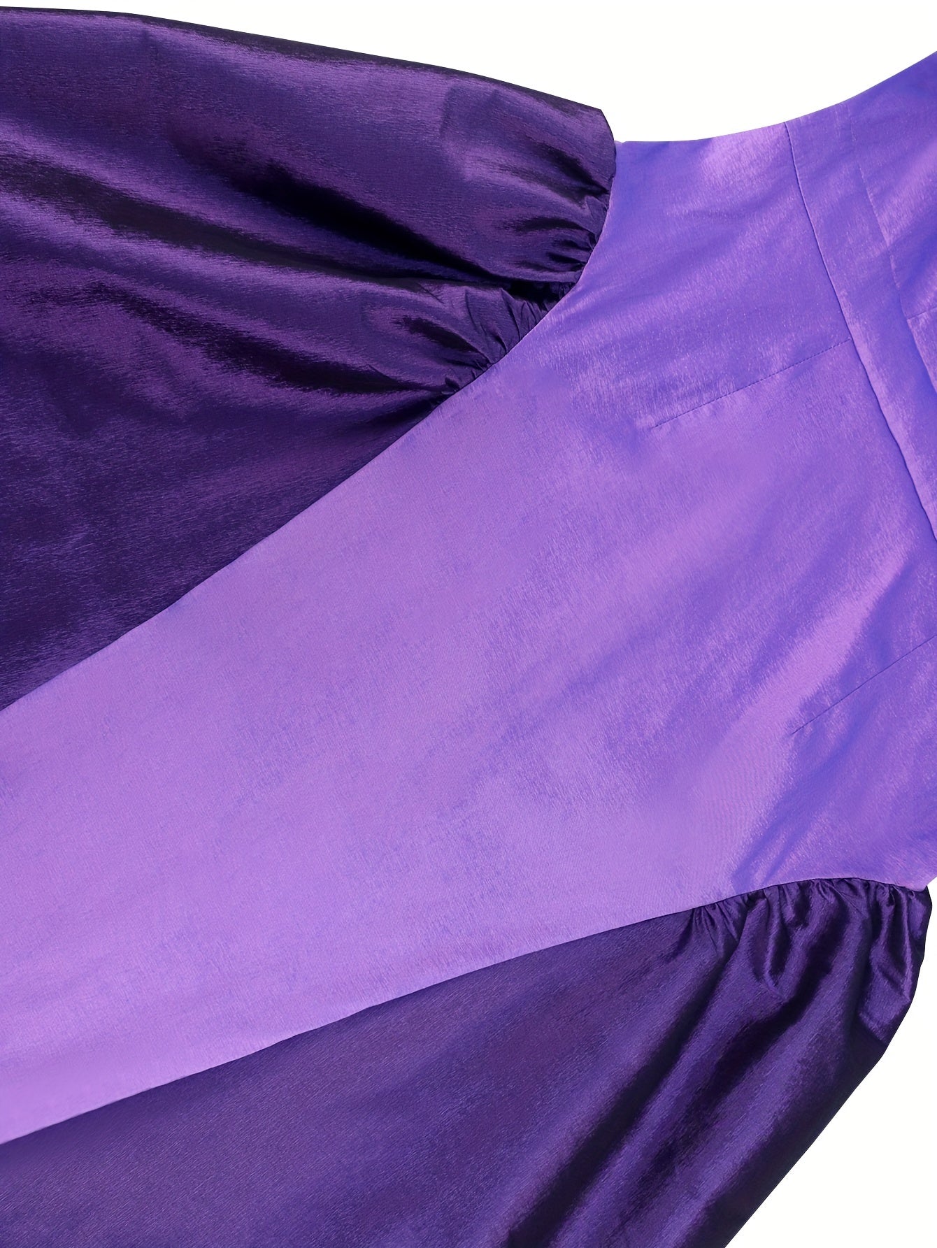 Plus Size Women's Purple Wedding Gown Formal Evening Dress Flared Hem