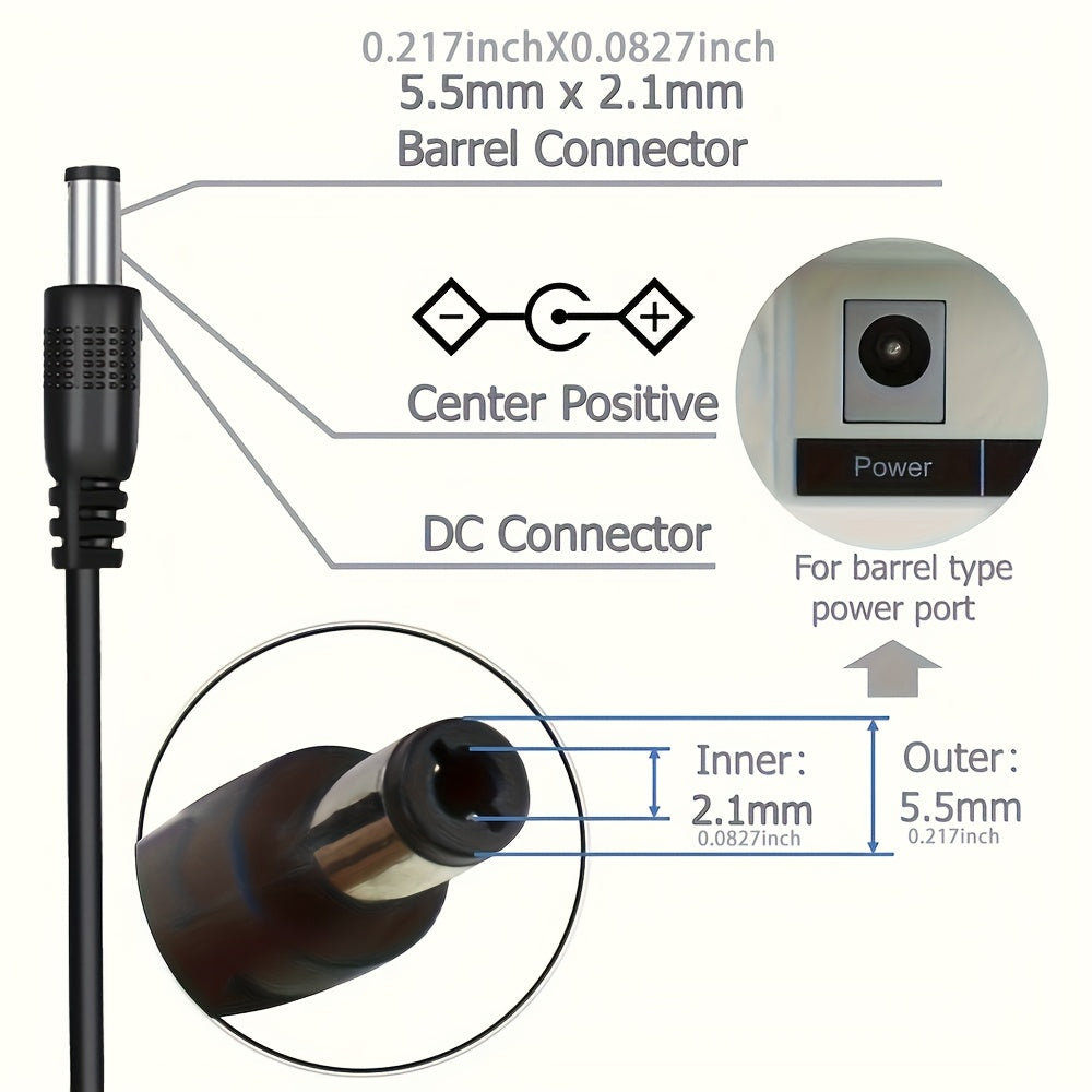 12V 1A AC/DC Quvvat adaptori zaryadkasi CCTV kameralar, LED chiroqlar, routerlar, switchlar va hub'lar uchun