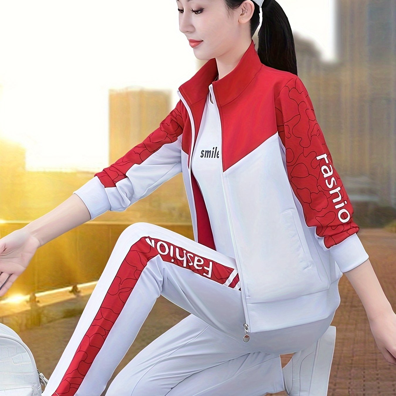 Women's Cardigan Set Long Sleeve Spring Autumn Casual Outdoor Sportswear