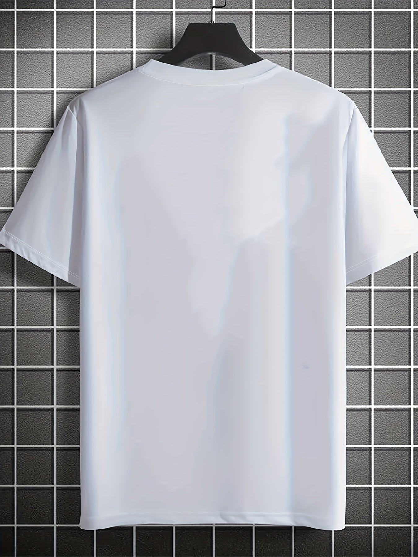 Men's Dad Graphic T-Shirt Polyester Blend Short Sleeve Crew Neck Casual Fathers Day Gift