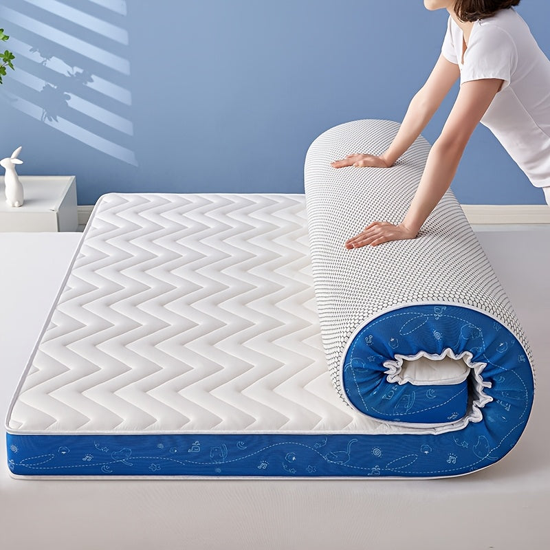 Orthopedic Latex Memory Foam Mattress Topper with Quilted Design Breathable Pressure Relief