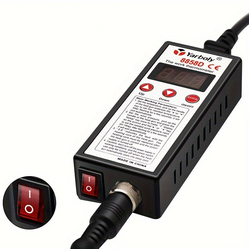 Micro Rework Soldering Station with LED Digital Heat Gun 220-240V