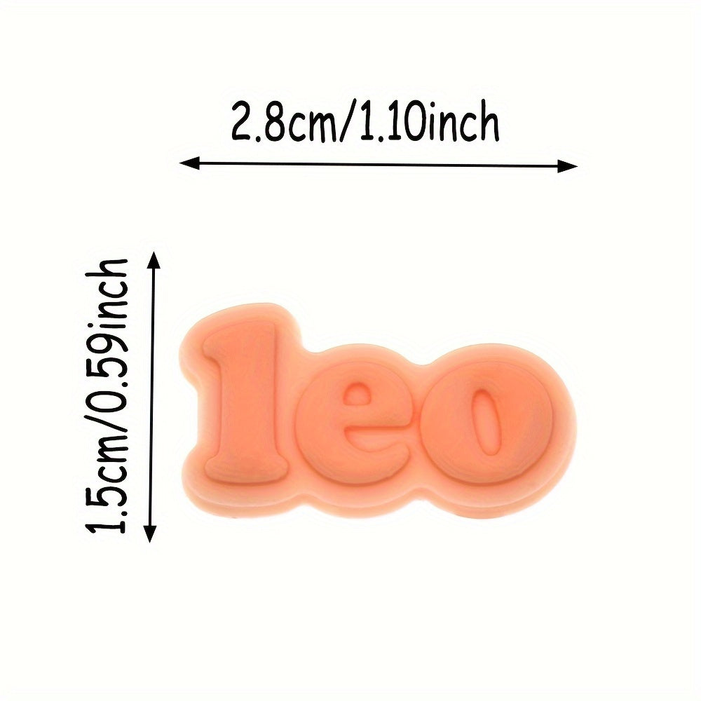 Набор из 12 брелоков для обуви с знаками зодиака из пластика, астрологические аксессуары для обуви