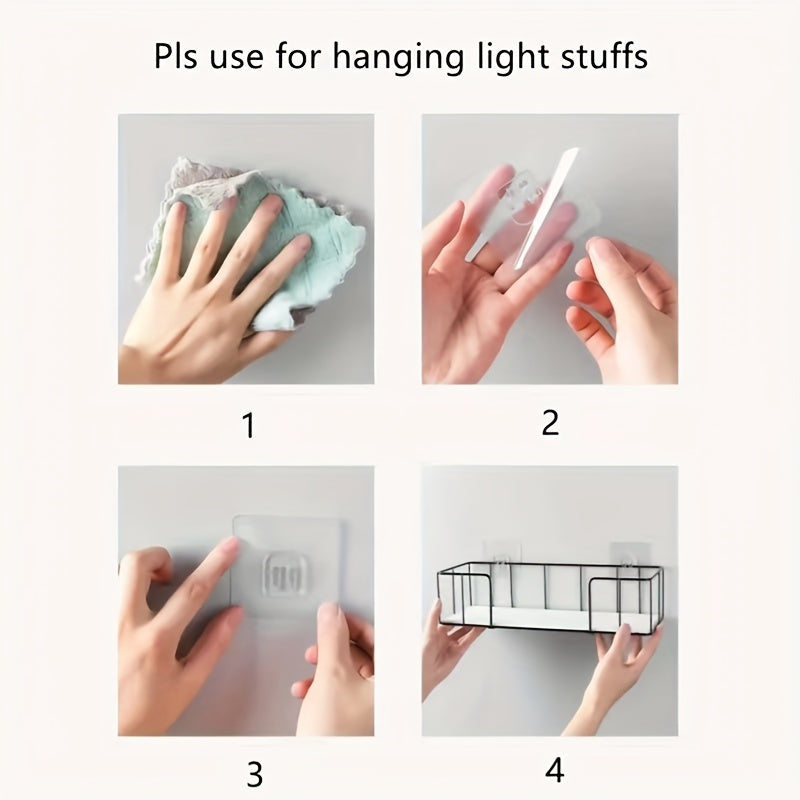 Ganchos de pared removibles e impermeables para baño, cocina y uso doméstico
