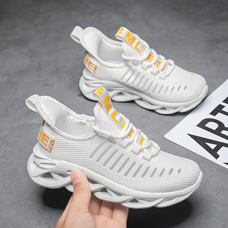 Детские дышащие полосатые спортивные кроссовки низкого хода для мальчиков и девочек