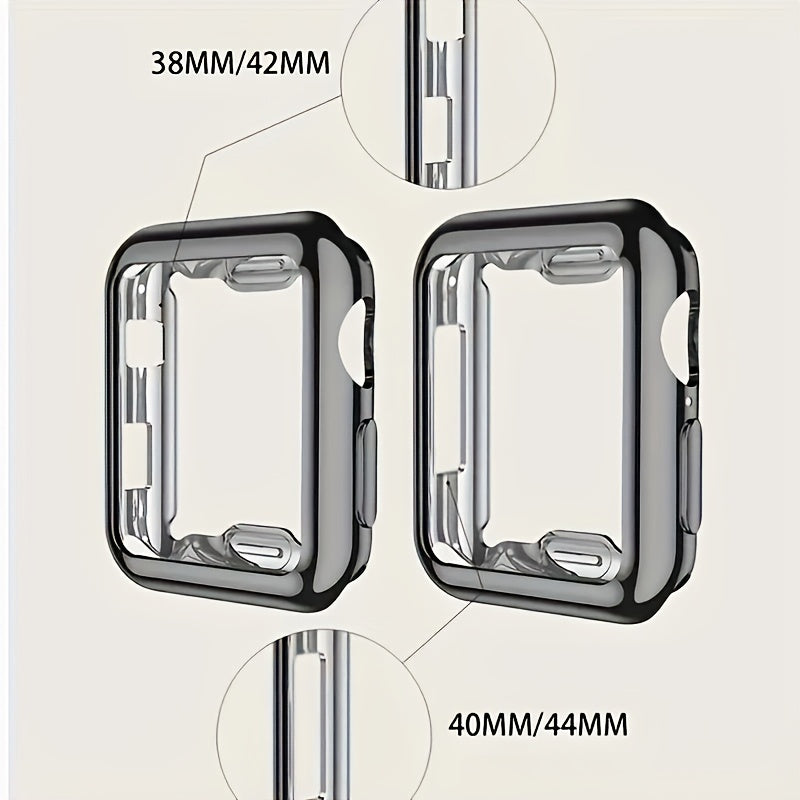 Apple Watch Protective Case Silicone Bumper with Screen Protector for Series 9 8 7 SE 40mm 44mm 45mm 49mm