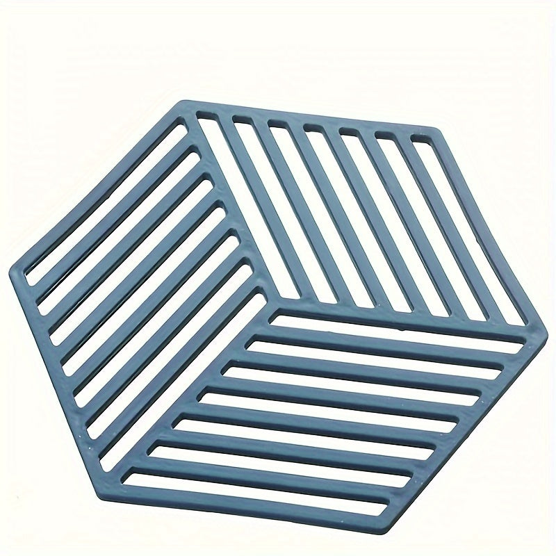 Set of Plastic Cubby Shelf Coasters with Geometric Pattern, Heat-Resistant, Non-Slip