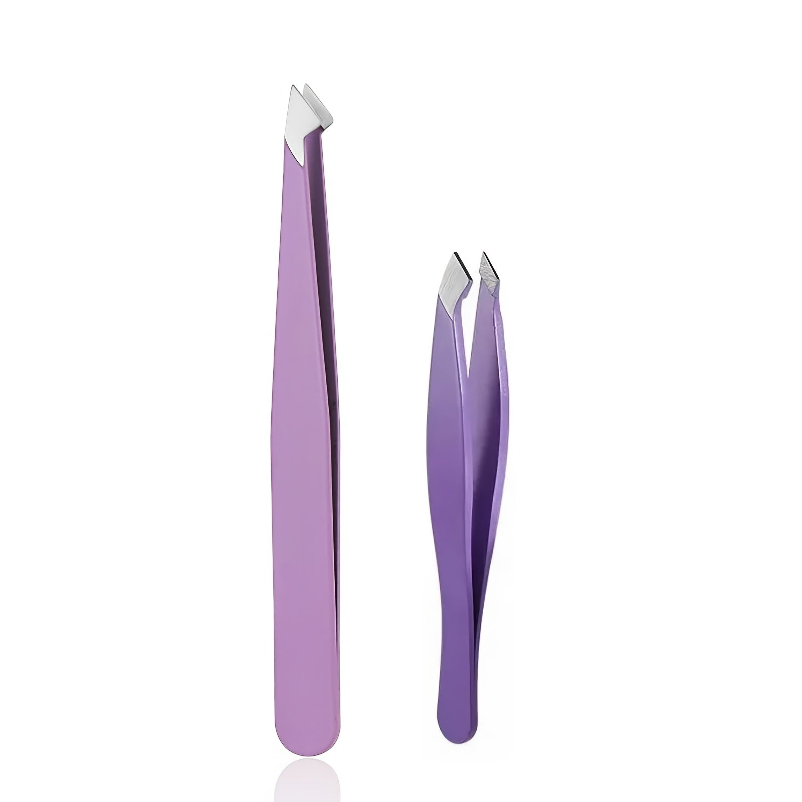 Juego de pinzas de acero inoxidable unisex para depilación de cejas y vello facial