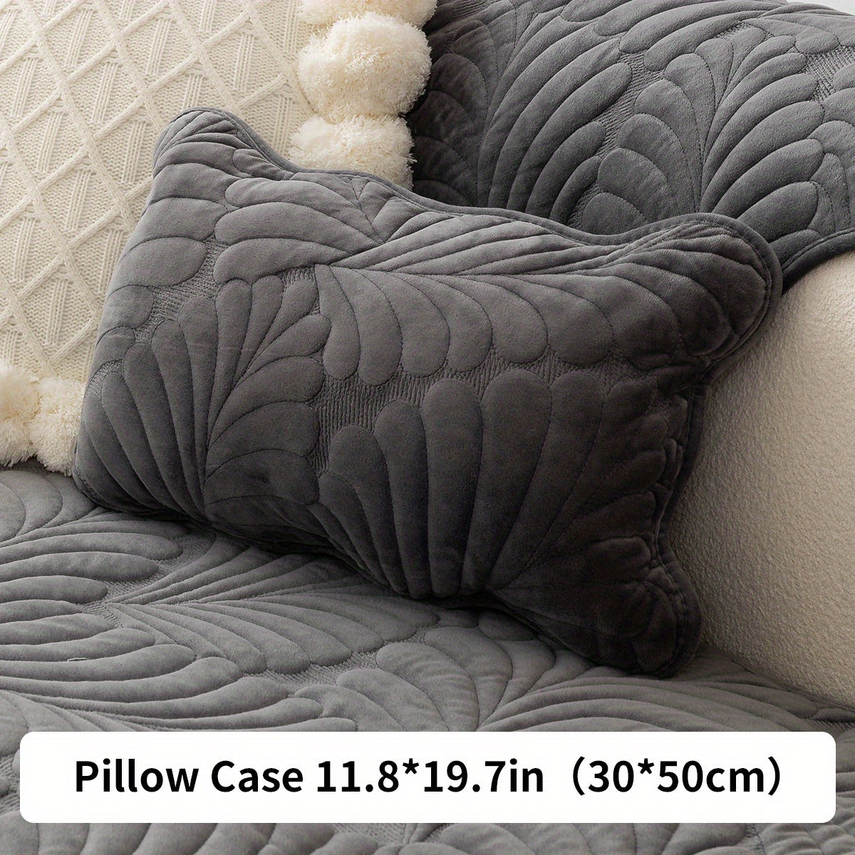 Короткий плюшевый чехол для дивана на все сезоны, идеально подходит для домашнего декора в спальне, офисе или гостиной. Исключает спинку, подлокотники и наволочку.