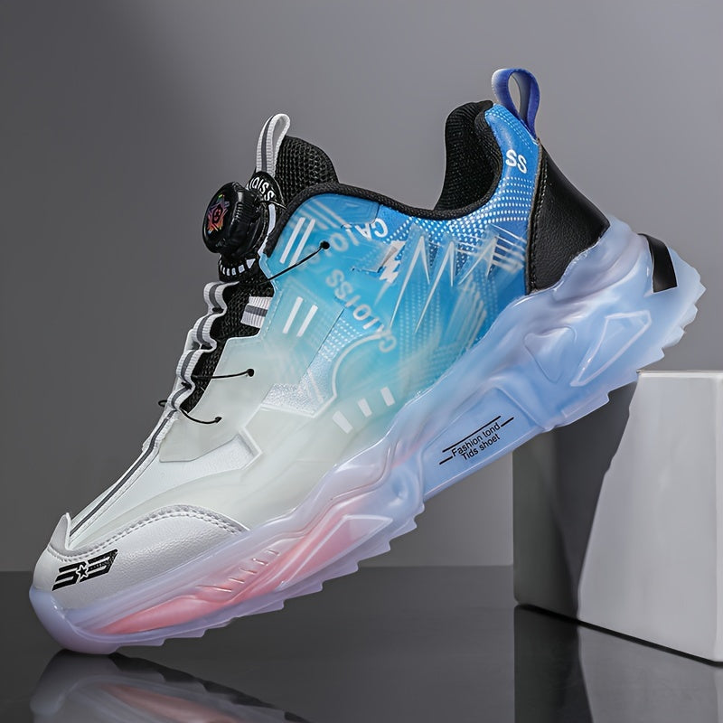 Fashion Sneakers for Men Women Lace-Up Round Toe EVA TPU Sole Casual Street Style