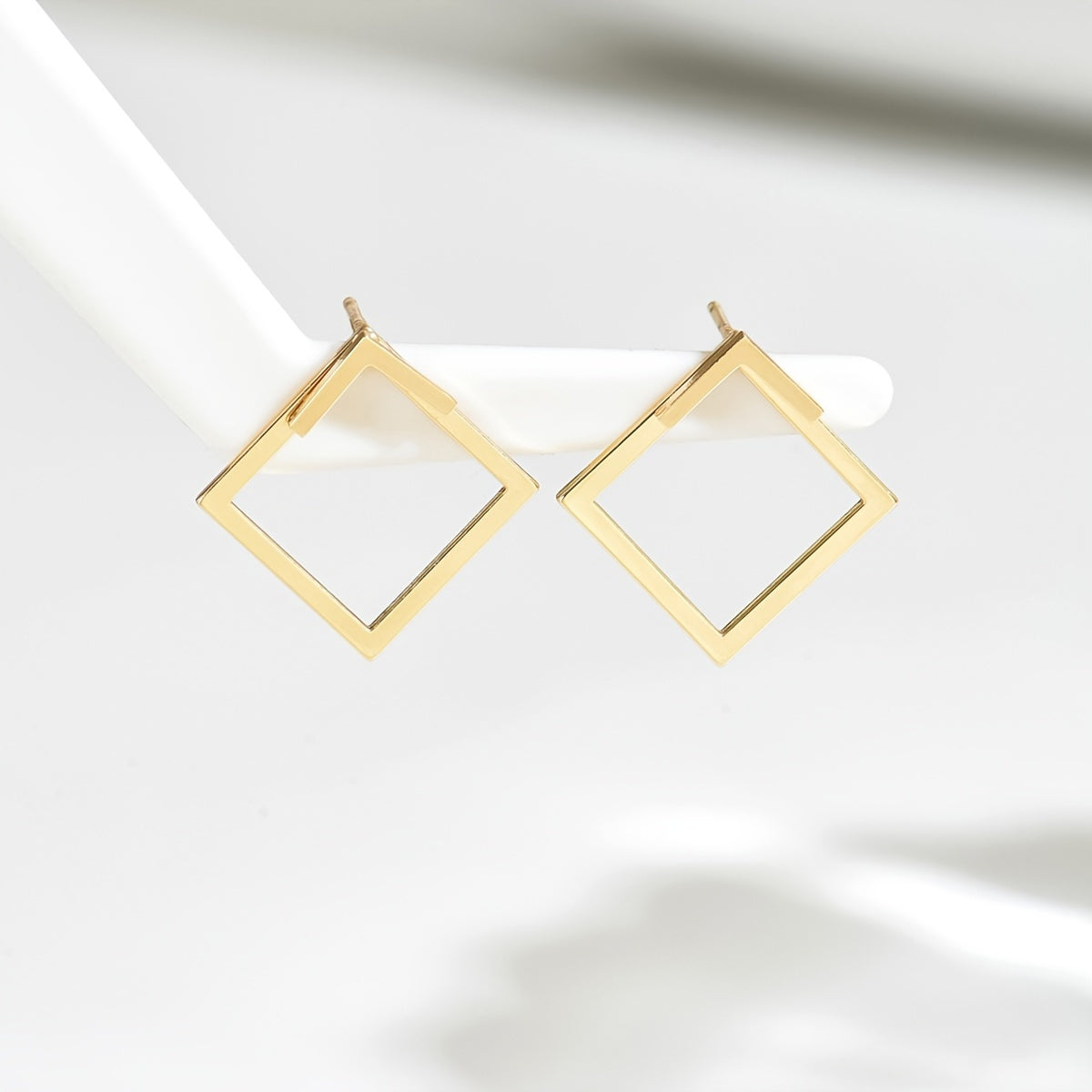 Ayollar uchun geometrik stud taqinchoqlari, oltin bilan qoplangan, moda aksessuarlar, kundalik kiyim uchun, 1 juft