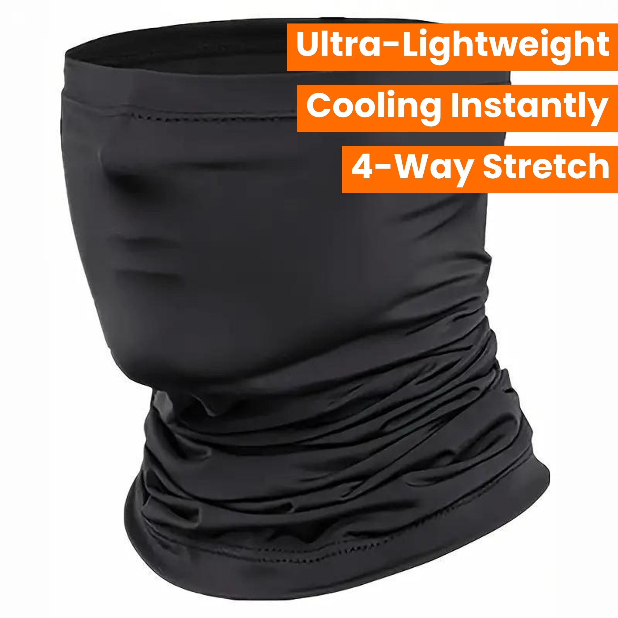 Unisex Cooling Face Mask Lightweight 4-Way Stretch Washable Reusable