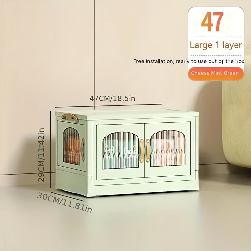 Kitoblar, kiyimlar, o'yinchoqlar, uy jihozlarini shkafda, kiyimlar shkafida, yotoqxona yoki ofisda tartibga solish uchun bitta plastik egiluvchan saqlash qutisi. O'rnatishni talab qilmaydi va ustma-ust joylashtirilishi mumkin.