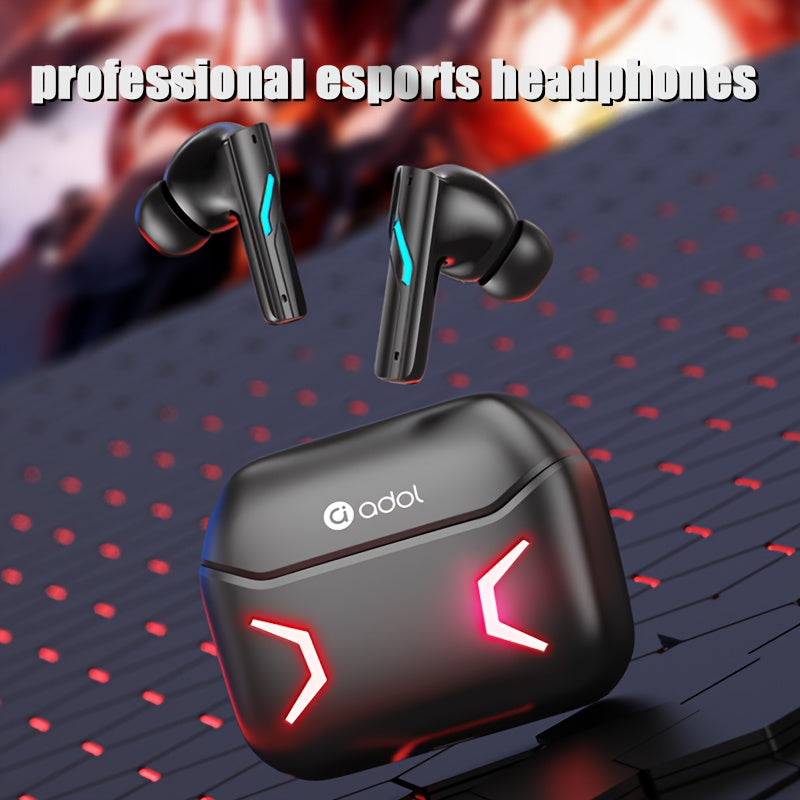 Wireless Sports Earbuds Touch Control Noise Cancelling Open-Back Compatible with Phones for Cycling Running and Recording