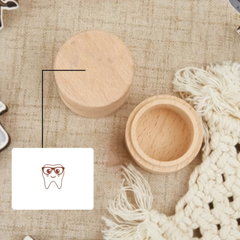 Personalized Wooden Tooth Fairy Box for Kids with Custom Name Rustic Keepsake Container