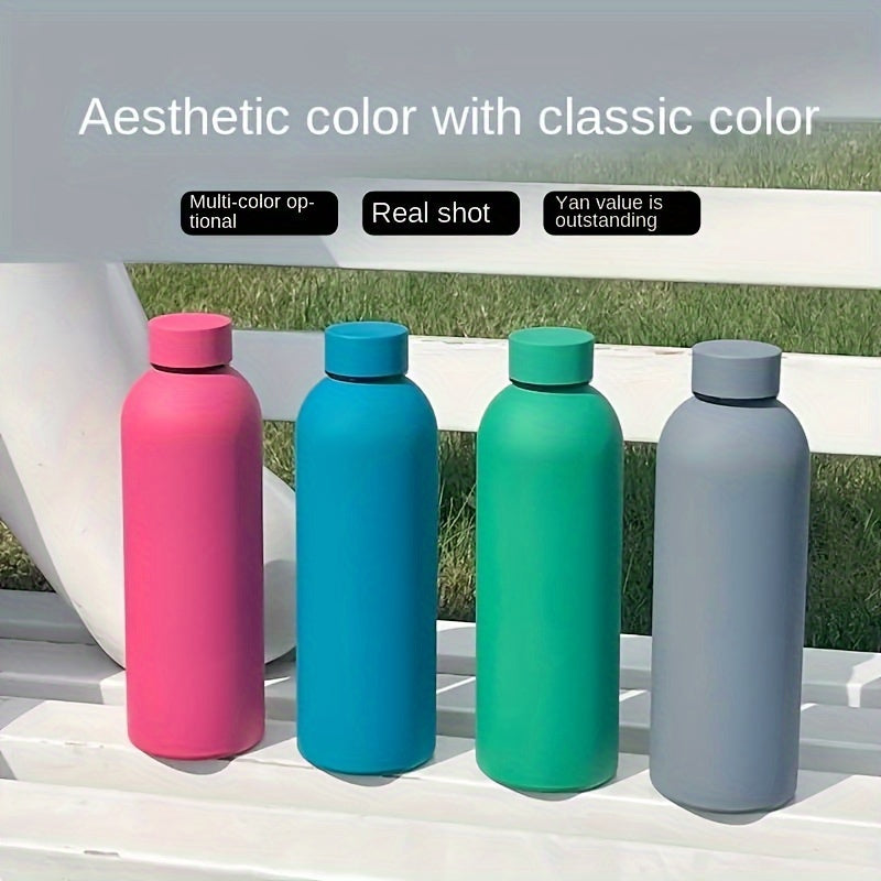 Insulated Water Bottle 500ml Stainless Steel Hot Cold Drink Bottle for Outdoor Sports