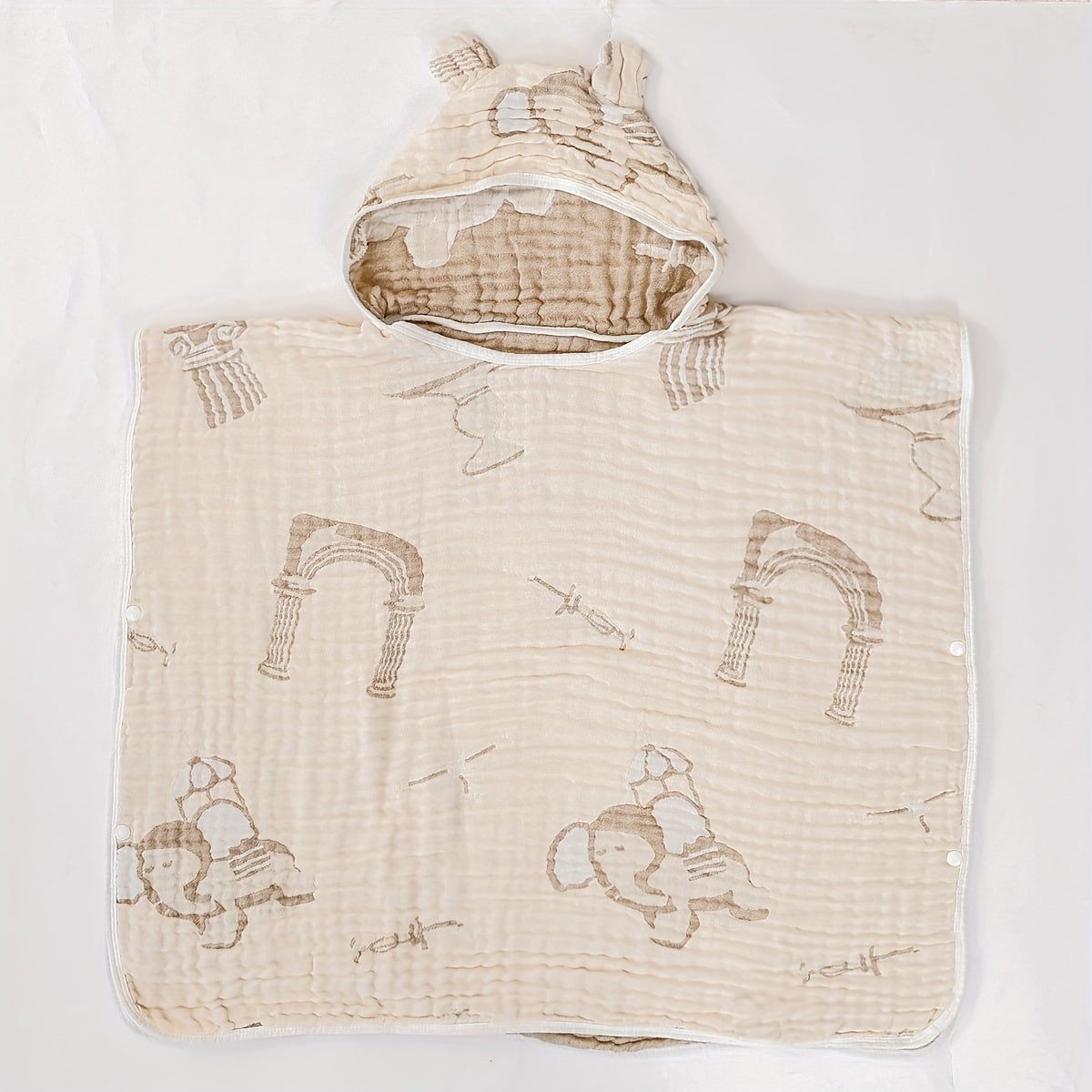 Soft Bamboo Hooded Bath Towel for Toddlers and Young Children Absorbent and Cozy